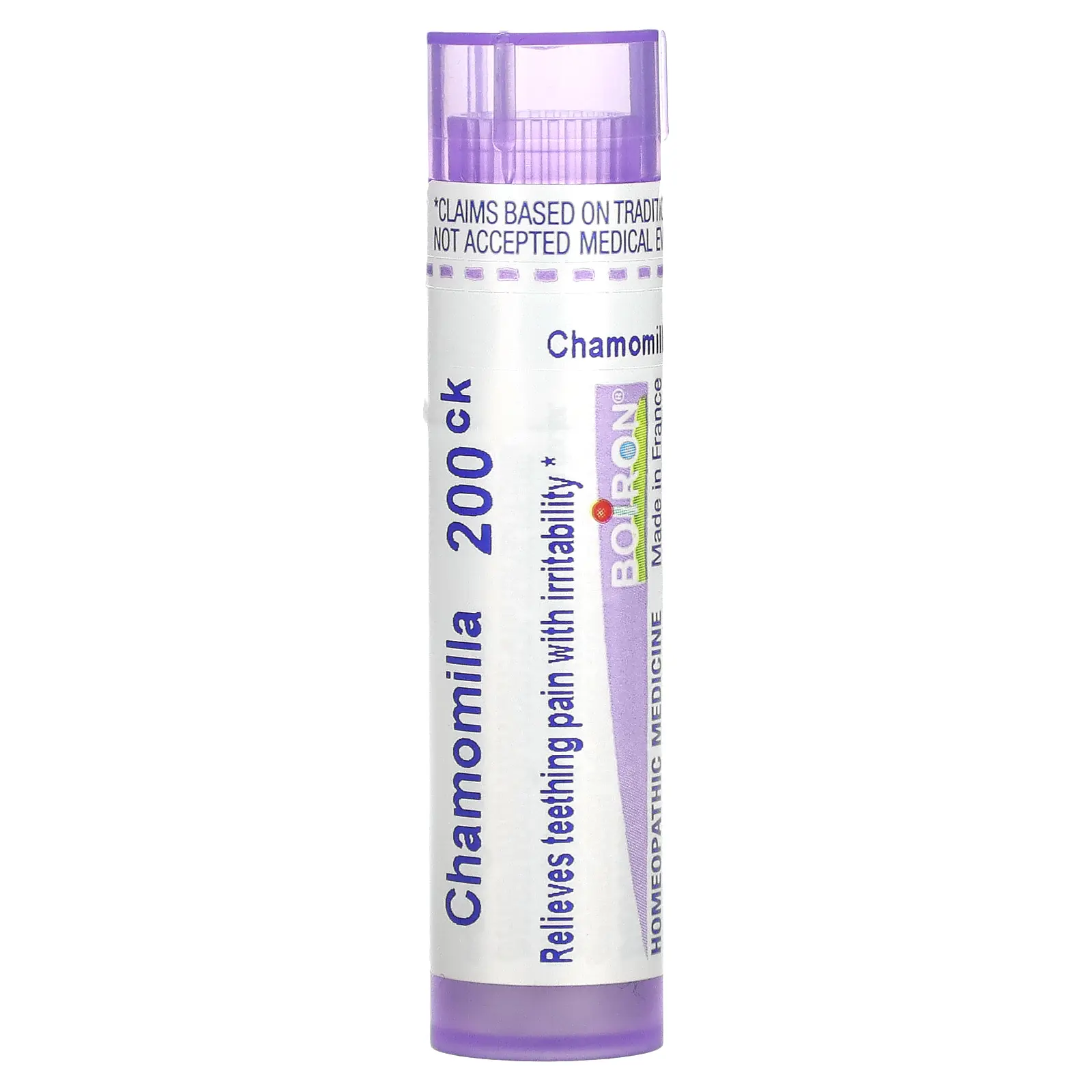 Boiron Chamomilla, 200CK, Teething  & Irritability, Approx 80 Pellets | HSA/FSA Eligible