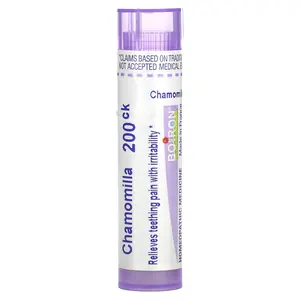 Boiron Chamomilla, 200CK, Teething  & Irritability, Approx 80 Pellets | HSA/FSA Eligible