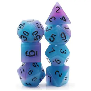Foam Brain Supernova Glow In The Dark 7 Piece Dice Set