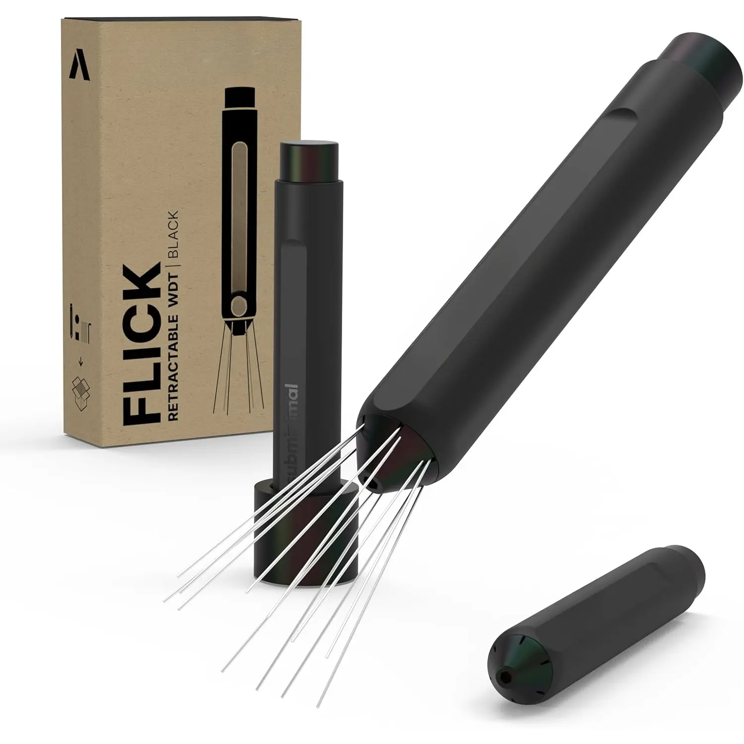 Flick WDT Espresso Distribution Tool - Stirrer Tool For Barista-Grade Precision Brewing - Tamper With Retractable  - Coffee & Espresso Machine Parts & Accessories
