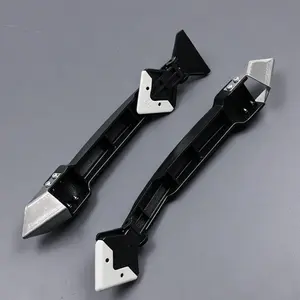 3 in 1 Metal Head Caulk Remover Tool, Silicone Sealant Finishing Scraper, Multi-functional Grout Removal Tool for Kitchen Bathroom Window Tile Glass Glue Cleaning