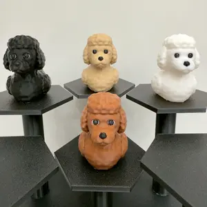 Doodle Dog Duck | Golden, Black, White, or Brown | Dashboard Duck | 3D Printed Gift | Cute Desk Dog Decor