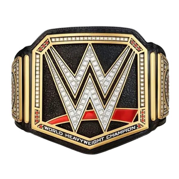 World Heavy Weight Championship Replica Title Belt Black 2mm Brass Adult Size