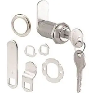 212 MAIN Keyed Alike Drawer & Cabinet Lock - Stainless Steel, Chrome Finish, Diecast Face