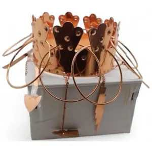 Corona de Oya con Herramientas Crown for Oya - Embrace the Winds of Change - Spiritual Ceremonial Headpiece - Decor, Religious Santeria - Elegant Design & Durable Material