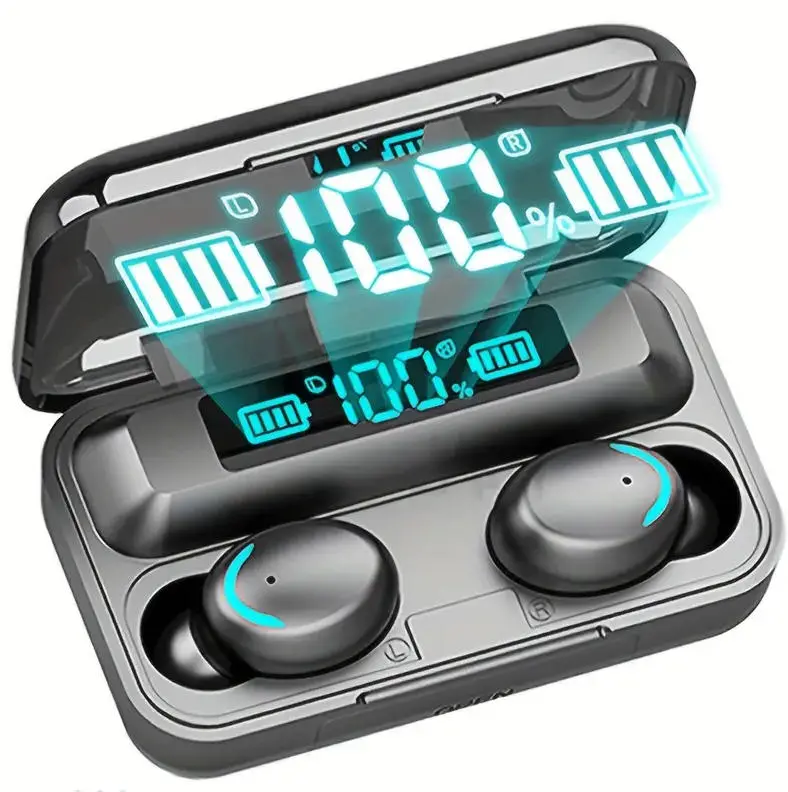 TEMPOMIND  Compact Bluetooth In-Ear Wireless Sports Earbuds - Electronic Audio Headphones Earphones for Fitness Walking, Hiking