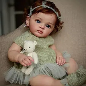 Enchanting 22 Inch Silicone Baby Doll Princess Realistic Reborn Hand-Painted Doll for Children Aged 3+ Perfect for Collections Festivals Birthdays & Halloween