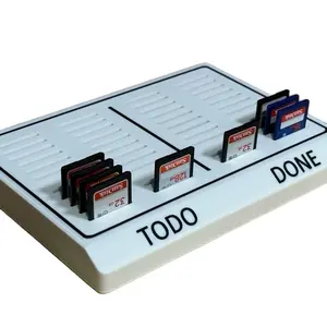 SD Card Desktop Organizer & Storage | 48 Card | Photographers & Videographers | Color Customizable