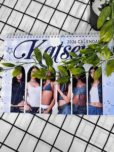 2026 band calendar for fans - fan gift - with monthly notes section.