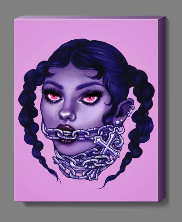 'Hair Of The Dogma' 11x14 stretched canvas print