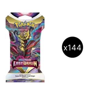 Pokemon TCG: Lost Origin Sleeved Pack 144ct FACTORY SEALED CASE