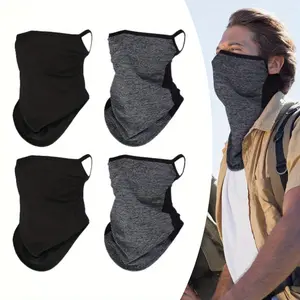 4pcs Breathable Reusable Face Mask and Neck Gaiter | Outdoor Sports, Winter Windproof Neck Warmer, Breathable Face Cover Mask | for Skiing, Cycling, Hiking, Climbing, Running, Christmas Gift