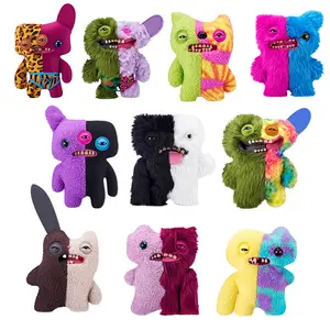 Fuggler Soft Plush Doll Misfit Teeth Monsters Two Tone Splicing Series Cartoon Funny Ugly Kawaii Toys Chlidren Christmas Gifts