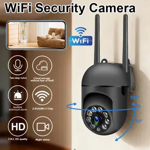 1pc Indoor WiFi Security Camera, smart human/vehicle/pet detection, motion alert, two-way audio,  HD night vision, real-time remote viewing, supports SD card & cloud storage【Nkccnur】