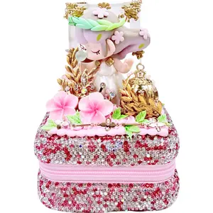 Handmade Diamond Jewelry Box with Cream Glue, Doll DIY-Kosbling Blind Bag