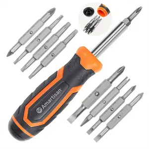 18-in-1 Multi-bit Screwdriver Set Tool All In One, Portable Multi-Purpose Screwdriver, Slotted/Philips/Pozi/Torx/Square, Nut Driver