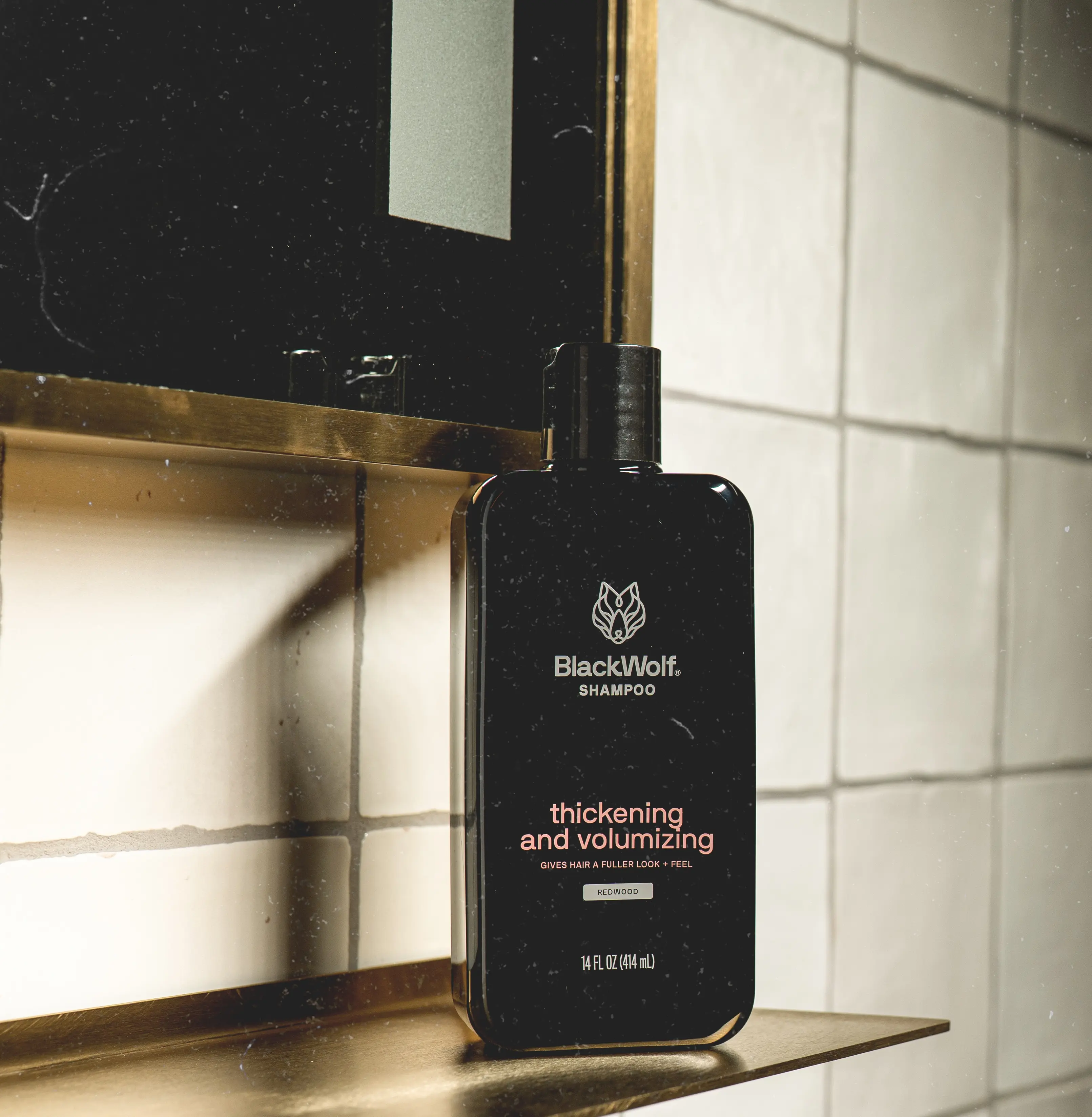 Black Wolf Thickening + Volumizing Shampoo, Keratin & Biotin Shampoo, Volume-Boosting Shampoo,