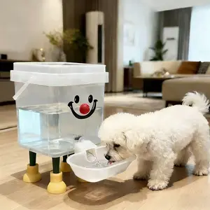 Automatic Water Dispenser No Plug Needed Cat Drinking Fountain Dog Waterer Anti-Reflux Pet Feeder, Non-Electric Pet Hydration Solution