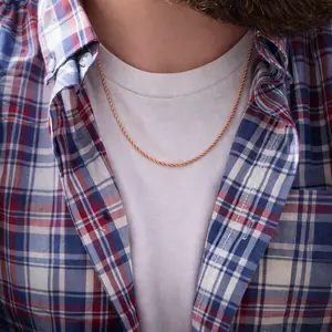 Rose Gold Rope Necklace