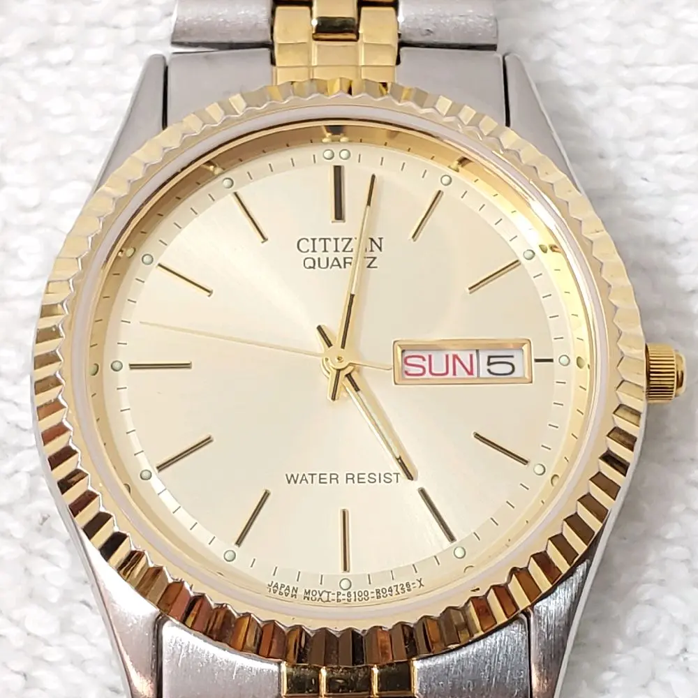 Vintage Citizen Men's Day-Date Presidential Watch, Gold-Tone Stainless Steel