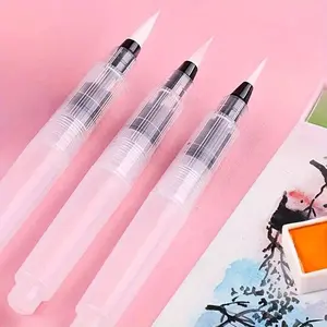 Reusable Water Brush Pen, 1 Count Watercolor Painting & Calligraphy Brush Pen, Art Supplies for Students, Painting Supplies