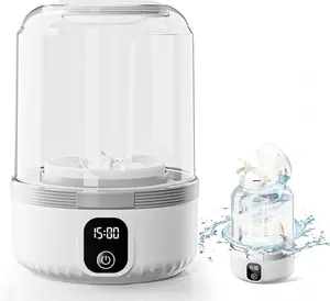 Mini Cleaner - Travel Friendly Rechargeable Washing Machine for Baby Clothes & Delicates - Compact Travel Friendly Design for Apartments & RVs - Lightweight Small cleaner for Underwear and Socks Baby Clothes and Makeup Brushes