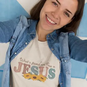 What a Friend We Have in Jesus T-Shirt | Christian Graphic Tee | Faith-Based Graphic Shirt