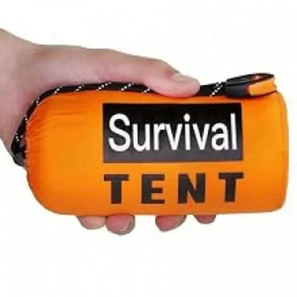 Portable Tent, Waterproof Rainproof Folding Tent with Whistle & Paracord for Outdoor Camping Hiking, Valentine's Day Gift, Foldable Tent