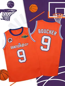 Men's Basketball Jersey No. 9 Vintage Embroidered Breathable Competition Training Uniform Sleeveless Top S-Xxxl