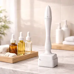 Derma Stamp Microneedle for Face, Gentle Home Skincare Tool to Boost Serum Absorption, Smooth Skin Texture, Reusable Facial Beauty Tool for Daily Use