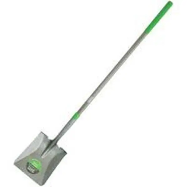 The Ames Companies, Inc. Steel Square Point Shovel with Long Fiberglass Handle, Ideal for Landscaping, Dirt/Mulch/Gravel, Transfers Soil, Gardening (25337100)