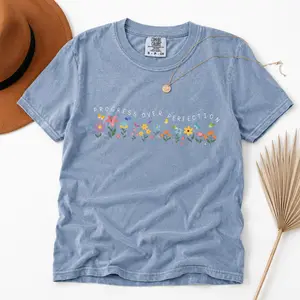 Comfort Colors Progress Over Perfection Shirt, Teacher TShirt, Back to School Shirt, Gift for Teacher, Teacher Appreciation, Inspirational Teacher for Gift - TrendWear USA