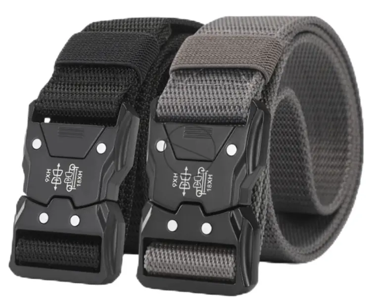 2 packs Men's belt-Quick-Release Utility Belt - Durable Nylon Webbing for Work & Everyday Wear 2 packs Men's belt-Quick-Release Utility Belt - Durable Nylon Webbing for Work & Everyday Wear