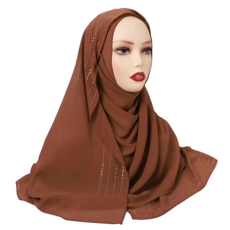 Muslim Cotton Hijab - New Modern Fashion Style, Machine Washable, All Seasons Pashmina Scarf for Wedding Occasions