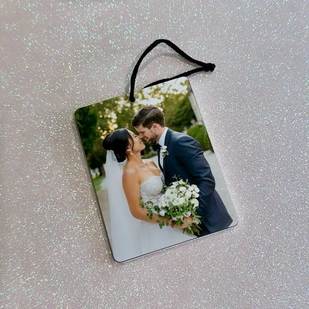 Personalized Air Freshener - 2 images can be used! Unscented Air Freshener - Only for Decoration Purposes 4x3 inches Gift car sticker