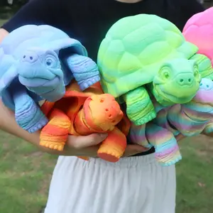 3pcs 3D Printed Turtle Designs Decoration Set, Unique Home Decor Highlight, Perfect for Holiday Celebrations, Ideal Gift for Enthusiasts