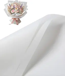 40 Sheets Korean Style Flower Wrapping Paper White  Floral Bouquet Wrapping Papers for DIY Crafts  Wrap, Florist Supplies Packaging for Wedding Birthday Valentine's Day Gifts