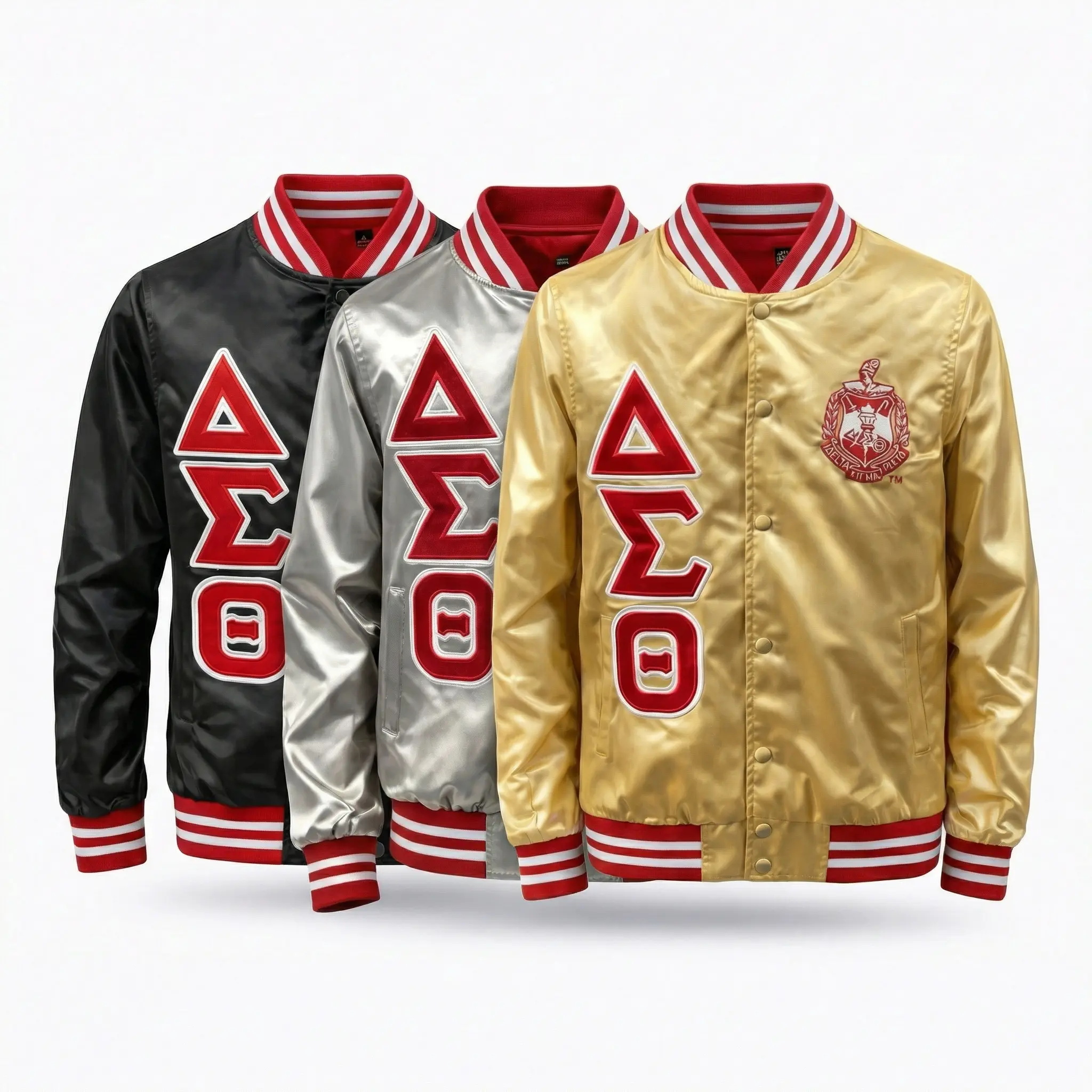 Delta Sigma Theta Satin Bomber Jacket