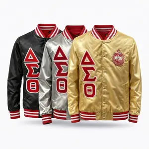 Delta Sigma Theta Satin Bomber Jacket