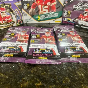 Prizm Mega Box Select 3 Blaster 24 Absolute Football 48 Absolute 20 Pack with 3 Exclusive Blue Parallels per Pack
