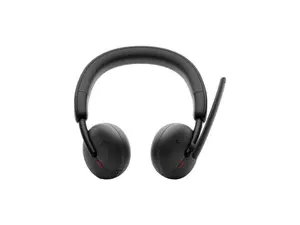 Dell Wireless Headset - WL3024 - Microsoft Teams Certification - Siri, Google Assistant, Bixby - Stereo - Wireless - Bluetooth - 98.4 ft - 20 Hz - 20 kHz - On-ear, Over-the-head - Binaural - Ear-cup -