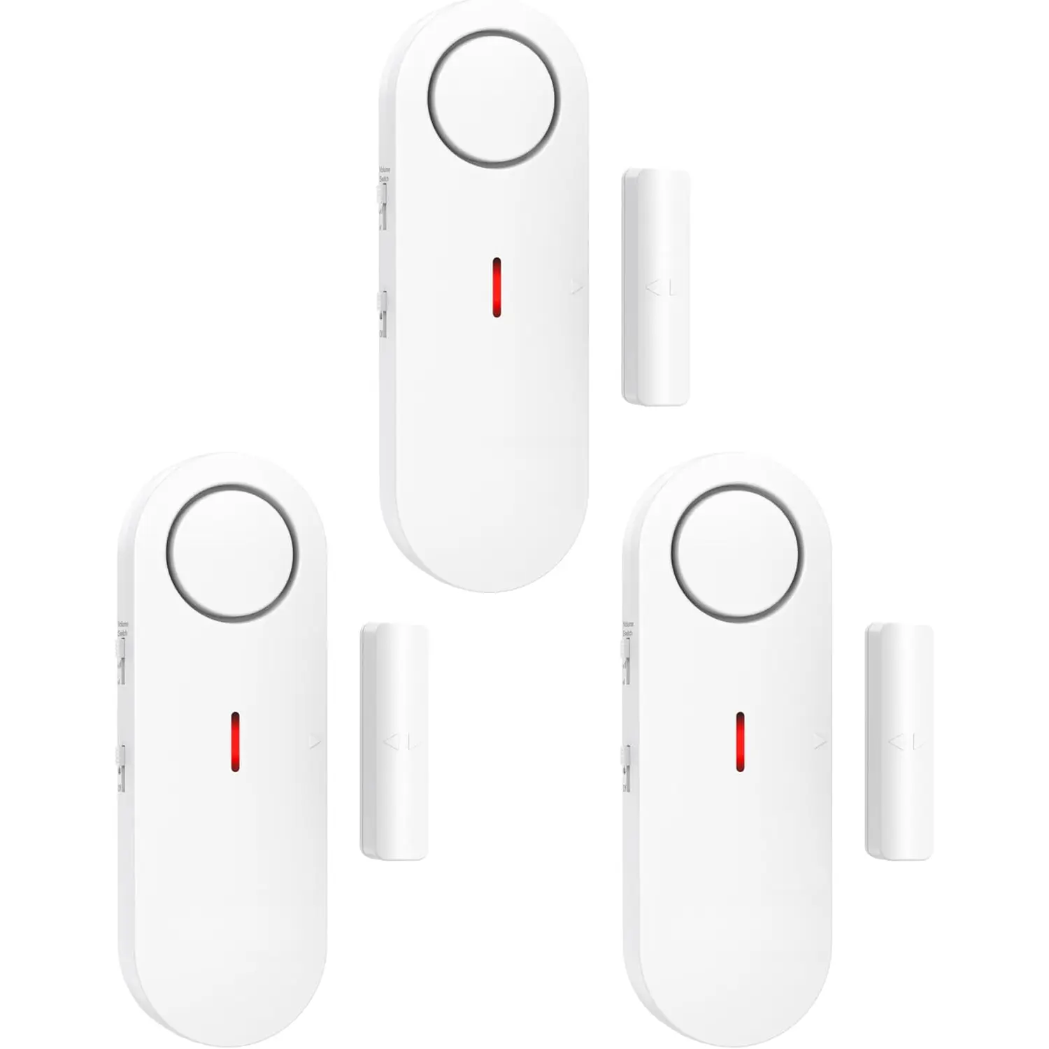Door Alarms for  Safety, Window Alarm Pool Alarms Door Alarm for Home Security, 2-in-1 Alarm & Chime, 3-Level Volume Control, Wireless Alarm for House Hotel Cars Sheds Caravans (3 Pack)