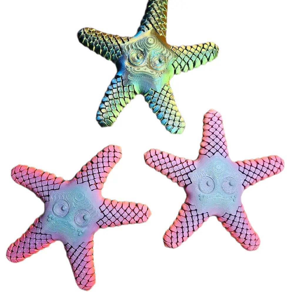 sandy the sea star flexy fidget toy 3d print sandy the sea star flexy fidget toy 3d print