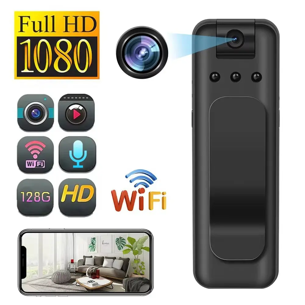 Mini Pocket WIFI Camera Infrared Night Vision Small Body Camera