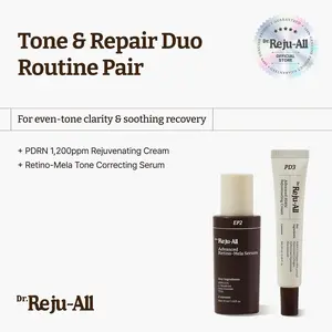 [Official Store] Dr.Reju-All Tone & Repair Duo Routine Pair - Advanced PDRN Rejuvenating Cream & Retino-mela Serum