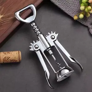 Wine Opener - Multifunctional Corkscrew with Ergonomic Handle for Effortless Wine & Beer Bottle Opening, Durable Rust-Resistant Design for Home Bar, Kitchen, Entertaining