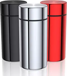 Portable Aluminum Storage Jar 3-Pack,Airtight Smell Proof Container, Metal Water Kitchen Lightweight Utensils Metallic