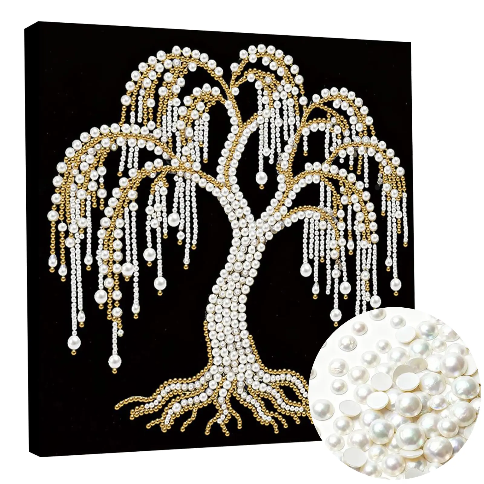 Tree of Life DIY Pearl Art Painting Kit Home Decor 30x30cm,Christmas Diamond Art Kits for Adults,for Bedroom Living Room Entrance Decor,Relaxing Gem Art Craft Home Wall Decor Gift