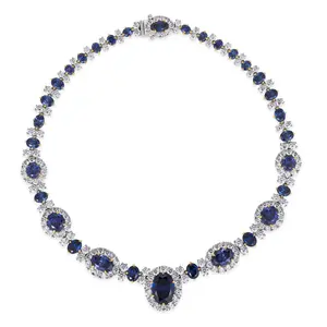 Worth Avenue Necklace in Blue Sapphire