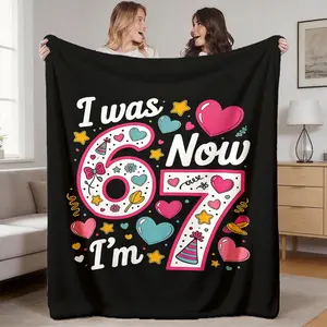 High-Weight Flannel Blanket, Soft and Cozy, Anti-Wrinkle, Easy to Clean, Perfect Gift for Kids' Birthday Party, Sofa Cover, Bedroom Decor, Throw Blanket, Personalized Blanket